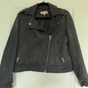 Philosophy Suede Moto Jacket